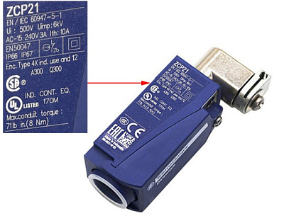     XCKP2118P16 (ZCP 21) 3A, 240V (21625170)